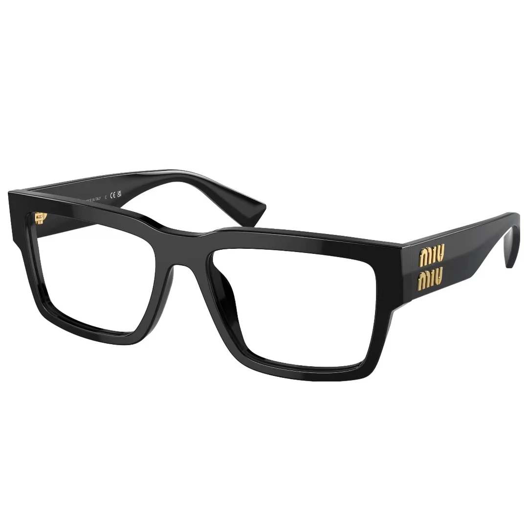 全新未使用 MIU MIU/缪缪 黑色平光镜（型号VMU02X ）
