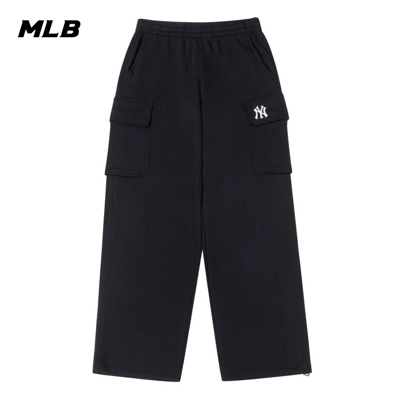 MLB运动裤男女同款2025夏季新款潮流针织长裤透气休闲裤3APTB0944