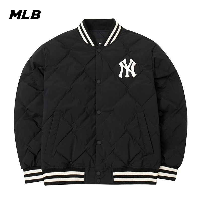 MLB羽绒服男装女装2025新款学院风休闲外套保暖棉羽3ADJV0646