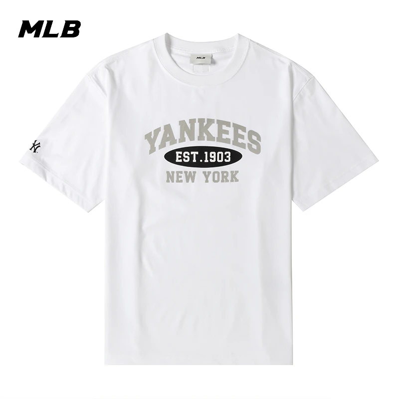 MLB短袖T恤情侣服饰男装女装夏季新款学院系列半袖 3ATSV0843