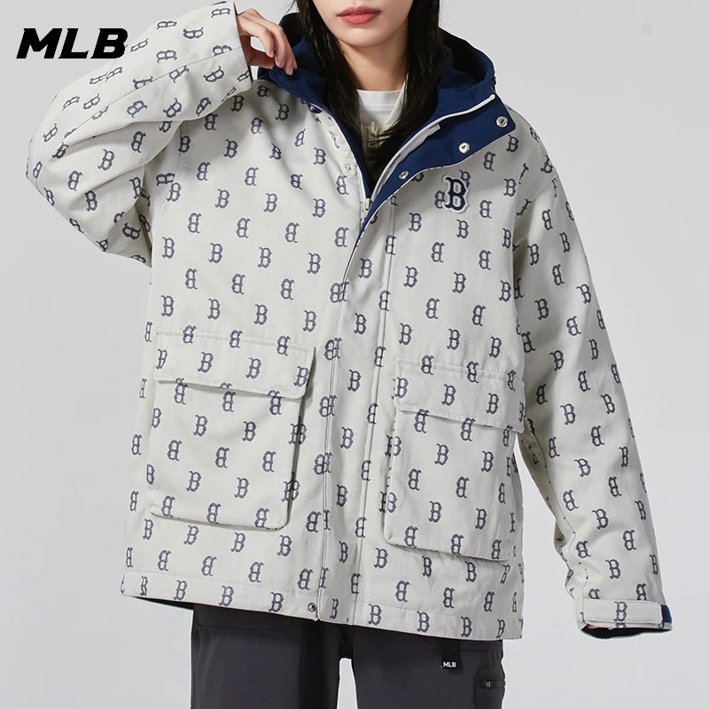 MLB梭织夹克男装女装百搭夏季新款情侣装运动休闲服外套3AWJM0646