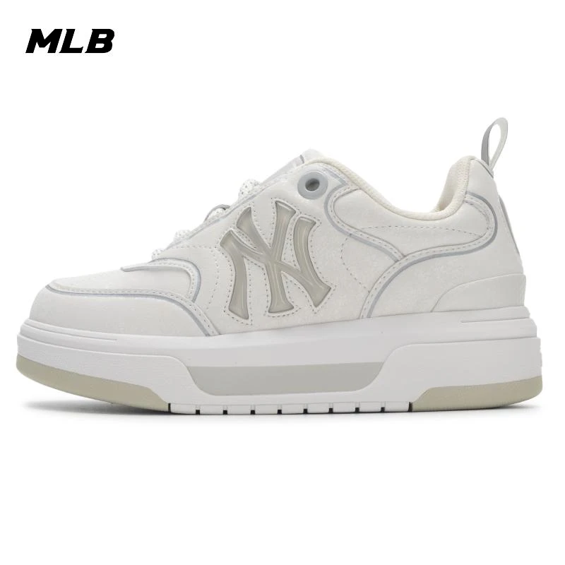 MLB面包鞋男鞋女鞋2025夏季新款潮流低帮板鞋厚底休闲鞋3ASXCHV4N