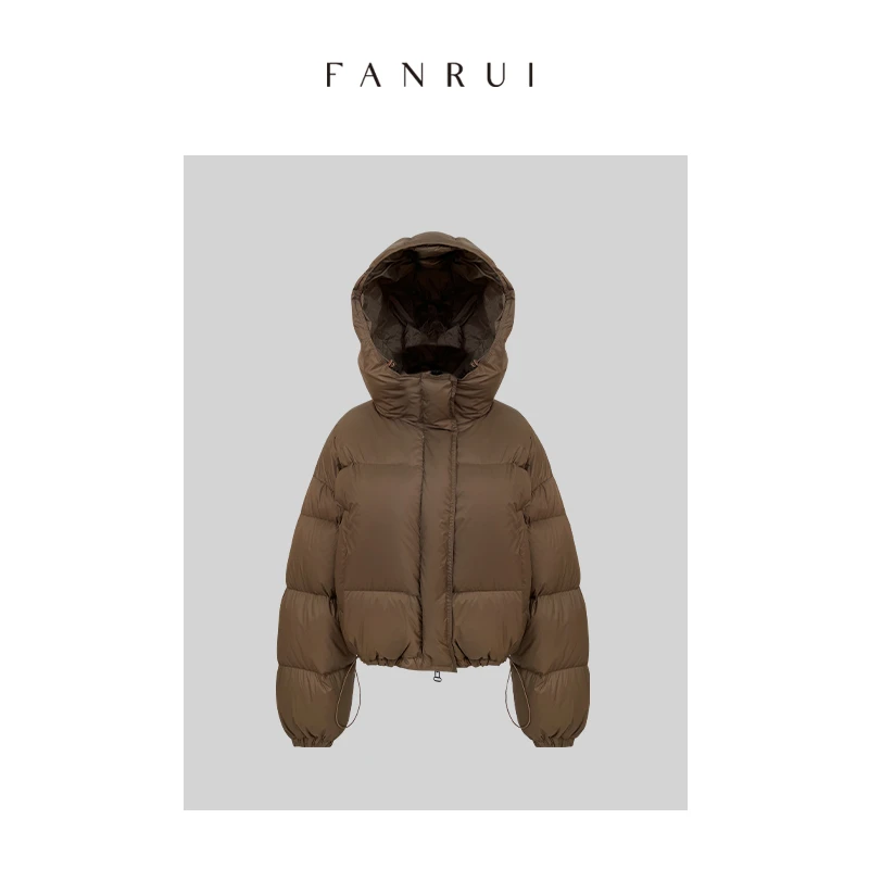 【泛芮】原创设计感简约短款百搭秋冬羽绒服女B7028