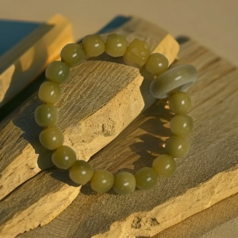 非金属树脂手链 夏日青柠菩提根手串