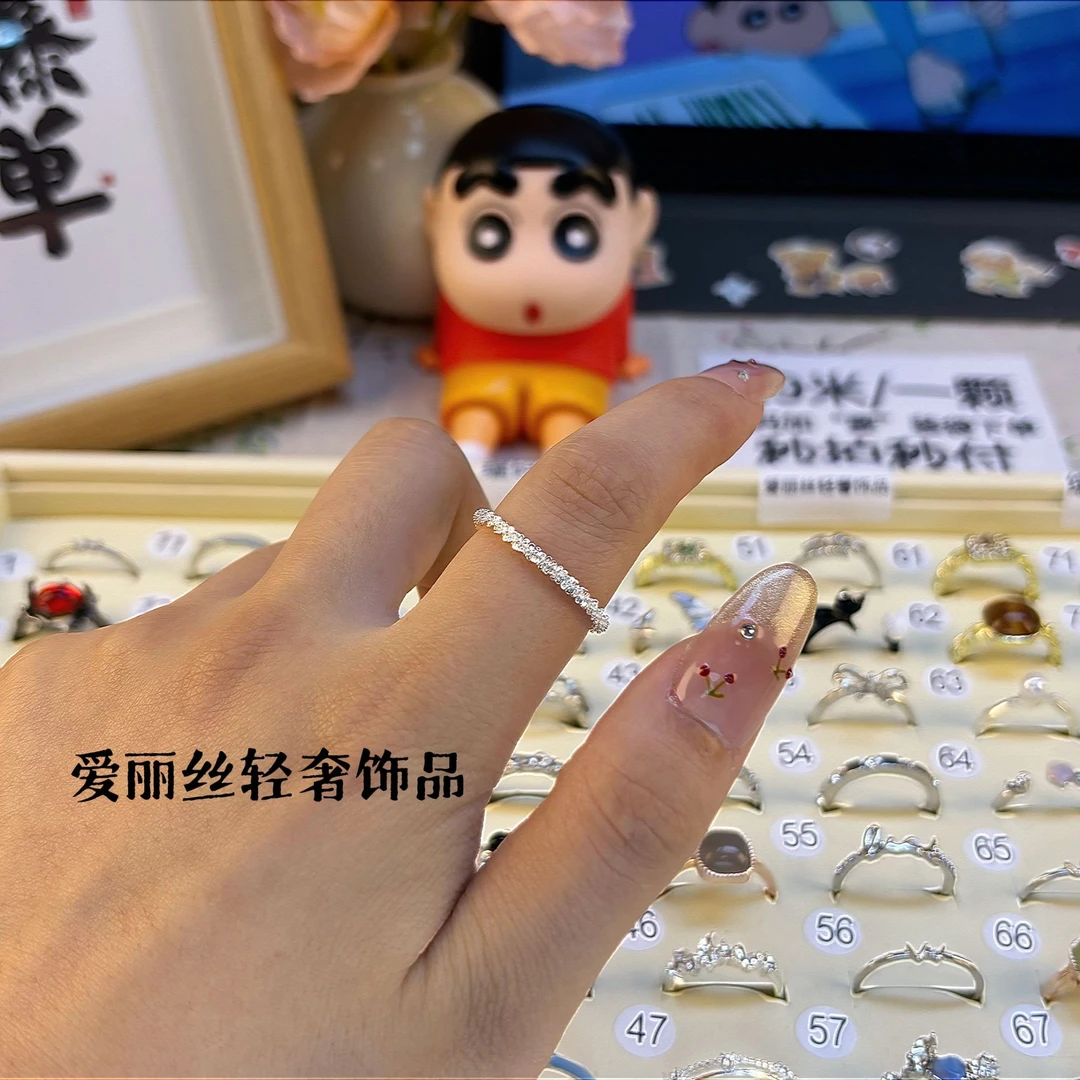 铜合金戒指 【爱丽丝】小众原创设计百搭风格戒指女