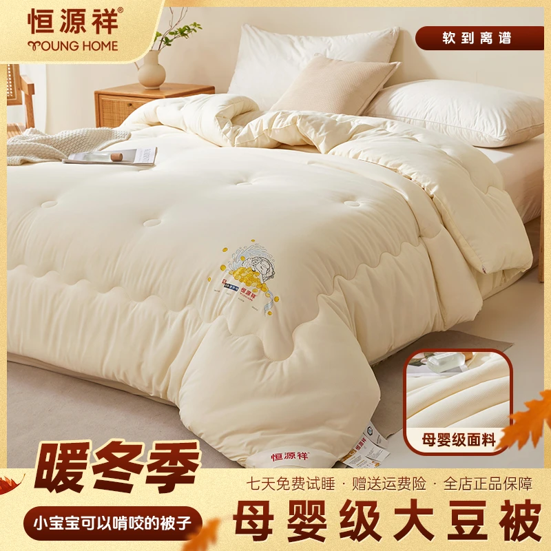 【恒源祥】A类大豆纤维被加厚保暖被芯亲肤抗寒秋冬被子冬季棉被