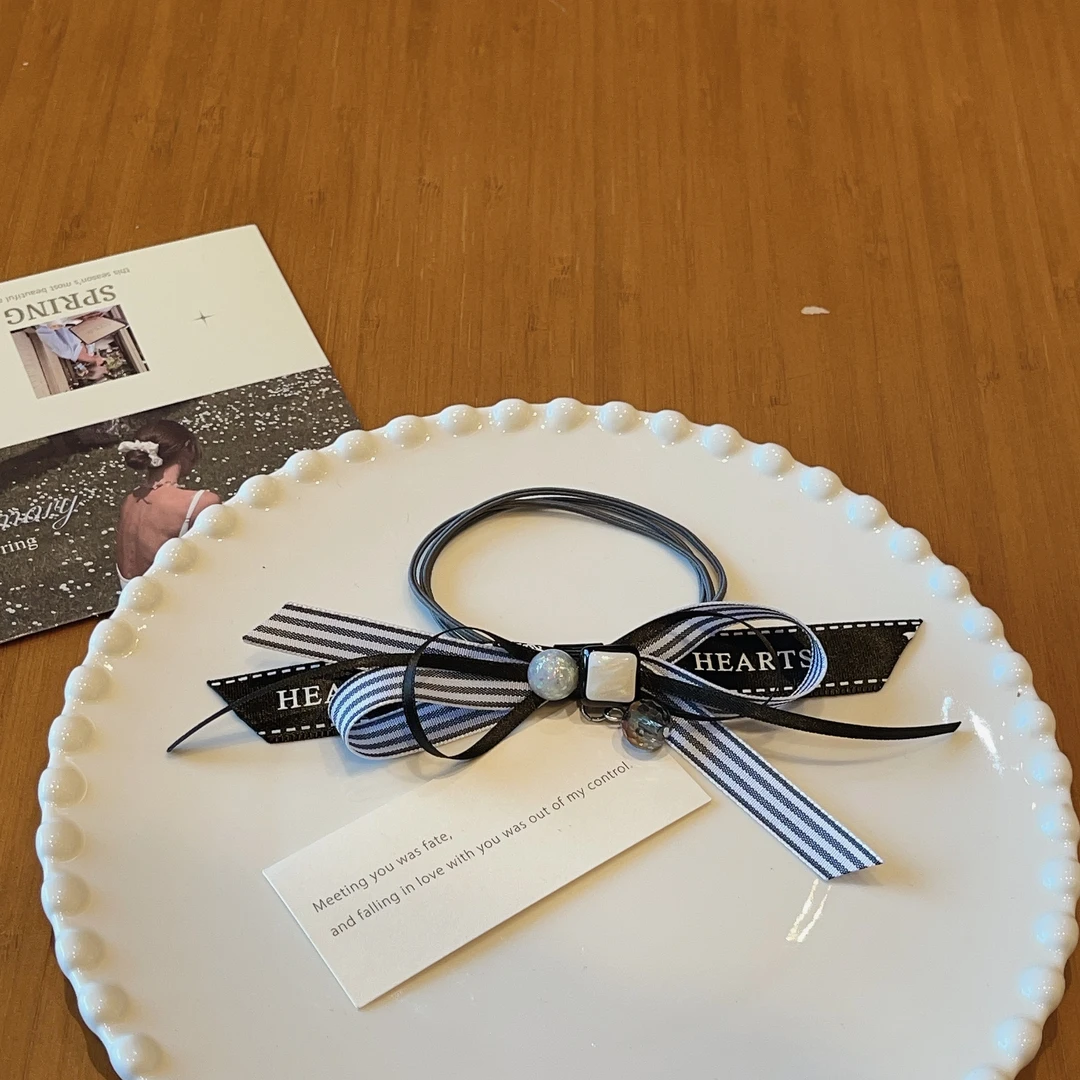 6568简约时尚的丝带发圈