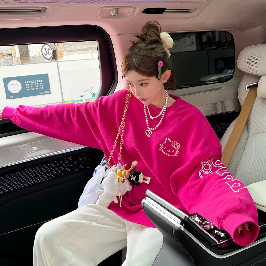 【陶陶推荐 】秋季新款设计款可爱图案显瘦卫衣 S391