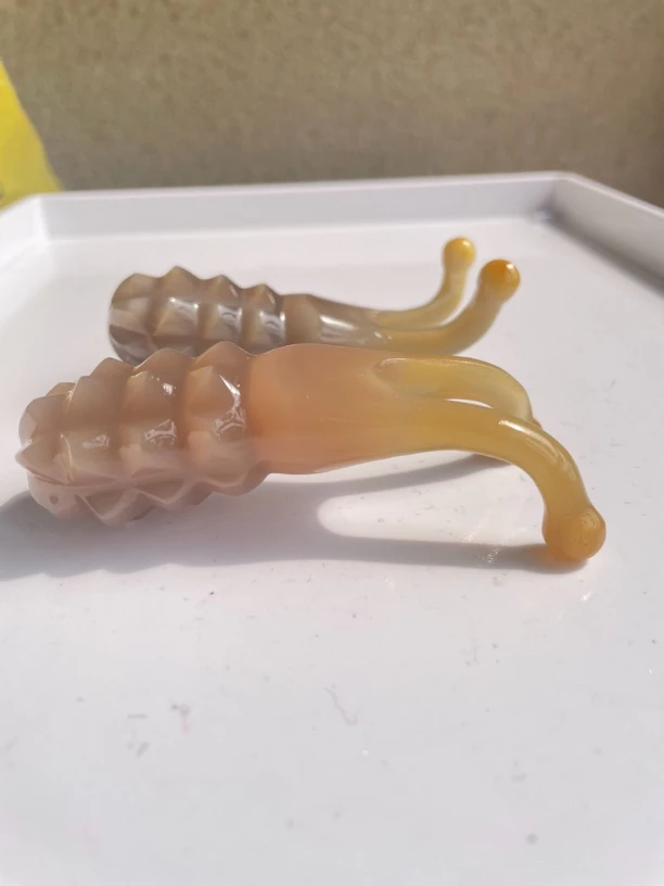 牛角美鼻器实心按摩刮耳朵眼睛点穴海参手把按摩工具