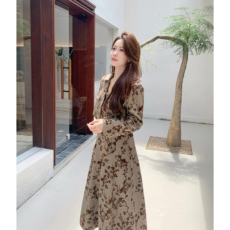 【晨曦专属】新款高级感气质名媛高端小香风连衣裙套装
