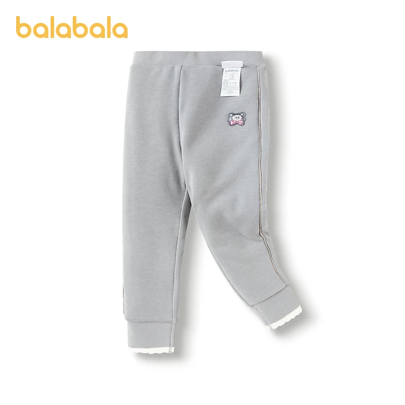 巴拉巴拉裤子秋冬款保暖休闲裤卡通章仔洋气女童长裤201422123010
