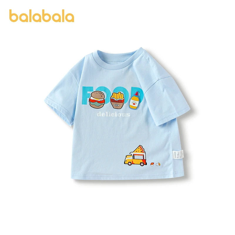 巴拉巴拉男童印花短袖T恤夏装