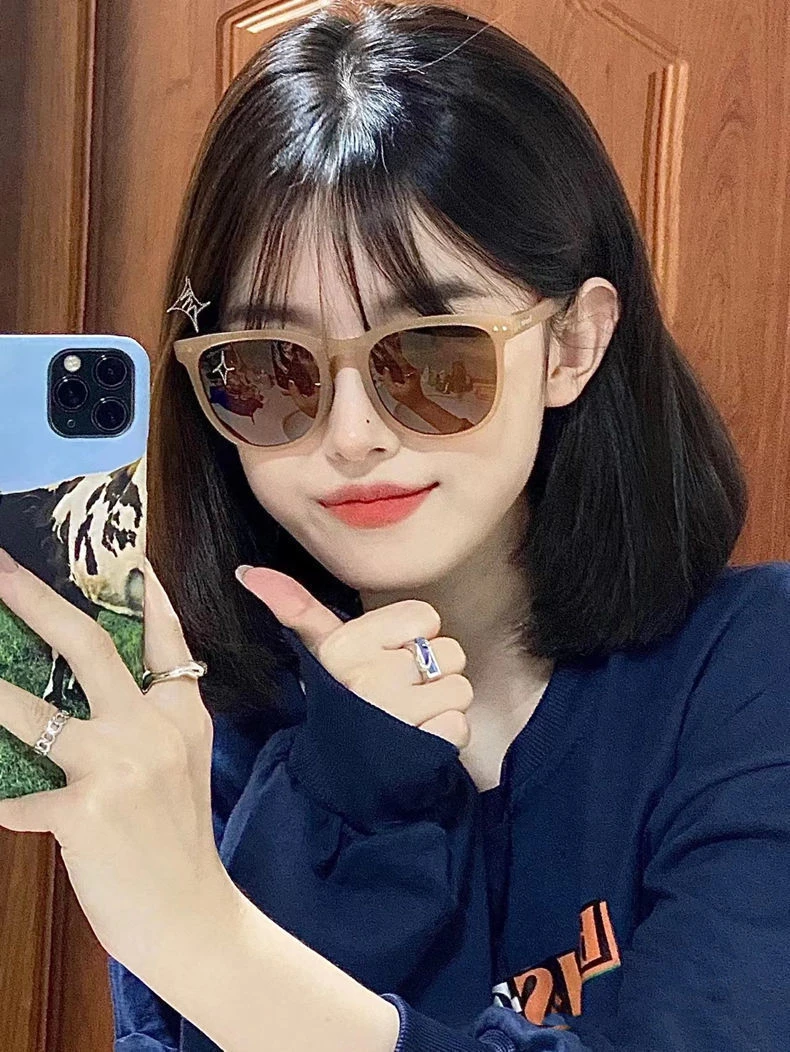 2024新款可折叠太阳镜大框高级感显瘦男女夏季防紫外线墨镜