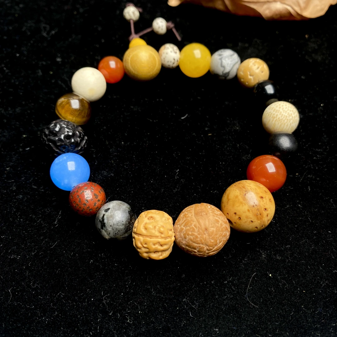 天然多宝珠子DIY手串