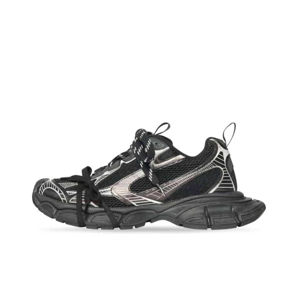 全新未使用 Balenciaga/巴黎世家 黑银做旧3XL 运动鞋 XXXL老爹鞋