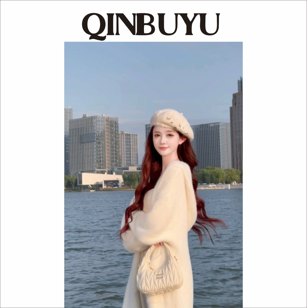 【冬日暖阳长款】10纯欲水貂绒开衫女秋冬季纯欲软糯宽松百搭外套