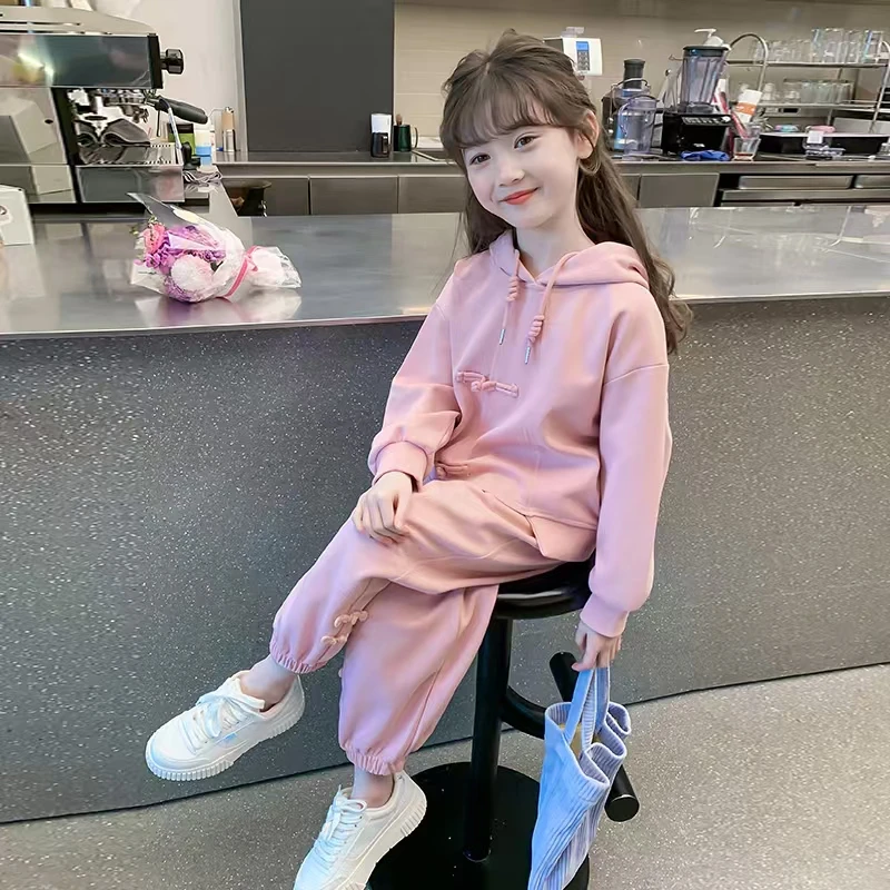 女童秋装2024新款套装儿童洋气时髦国风休闲春秋季女孩网红运动装