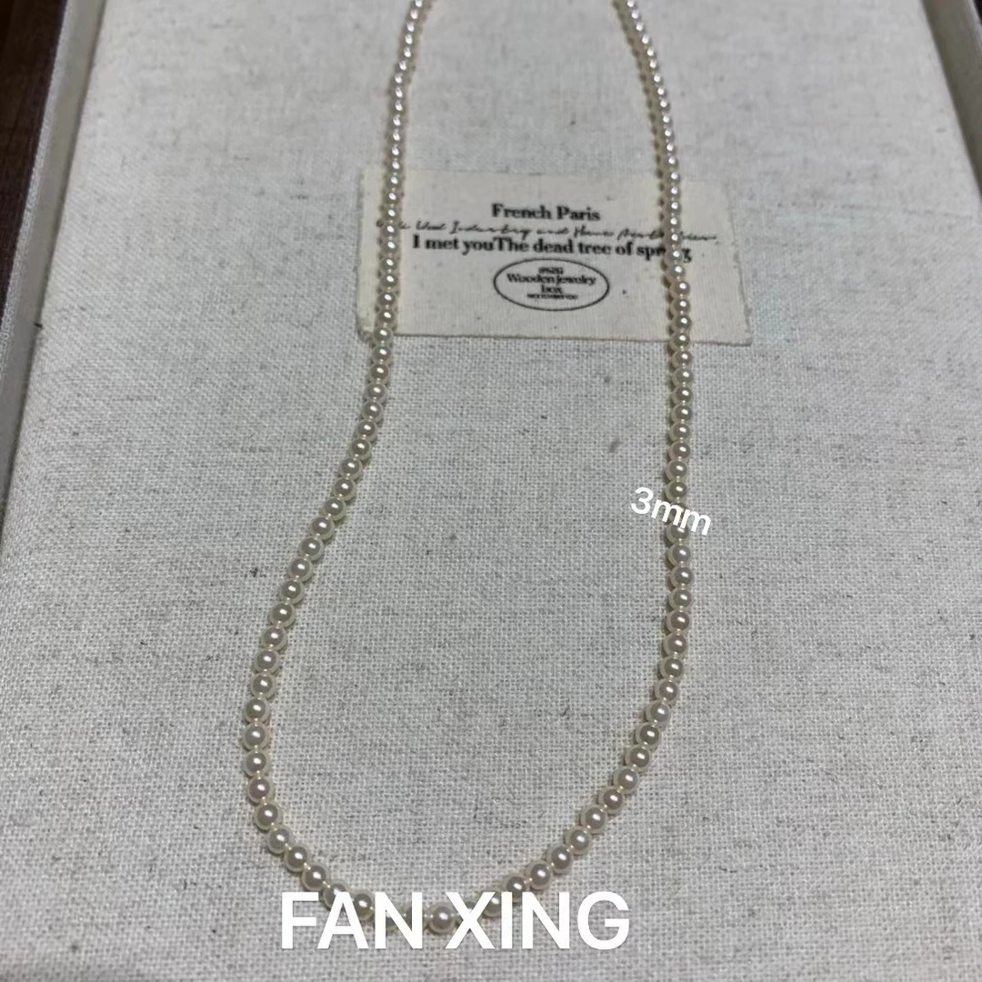 非金属仿珍珠项链 2419法式复古项链