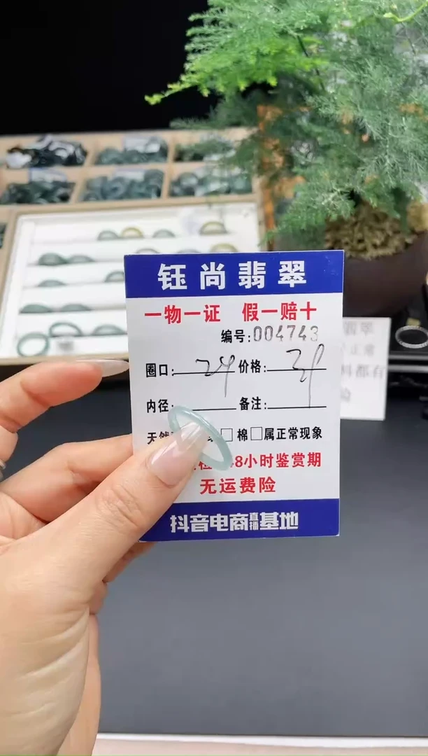 【闪购商品】翡翠戒指未镶嵌24*4743