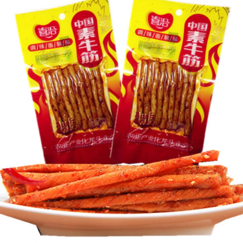 喜洽中国素牛筋调味面制品8090后怀旧零食童年辣条宿舍零食劲道