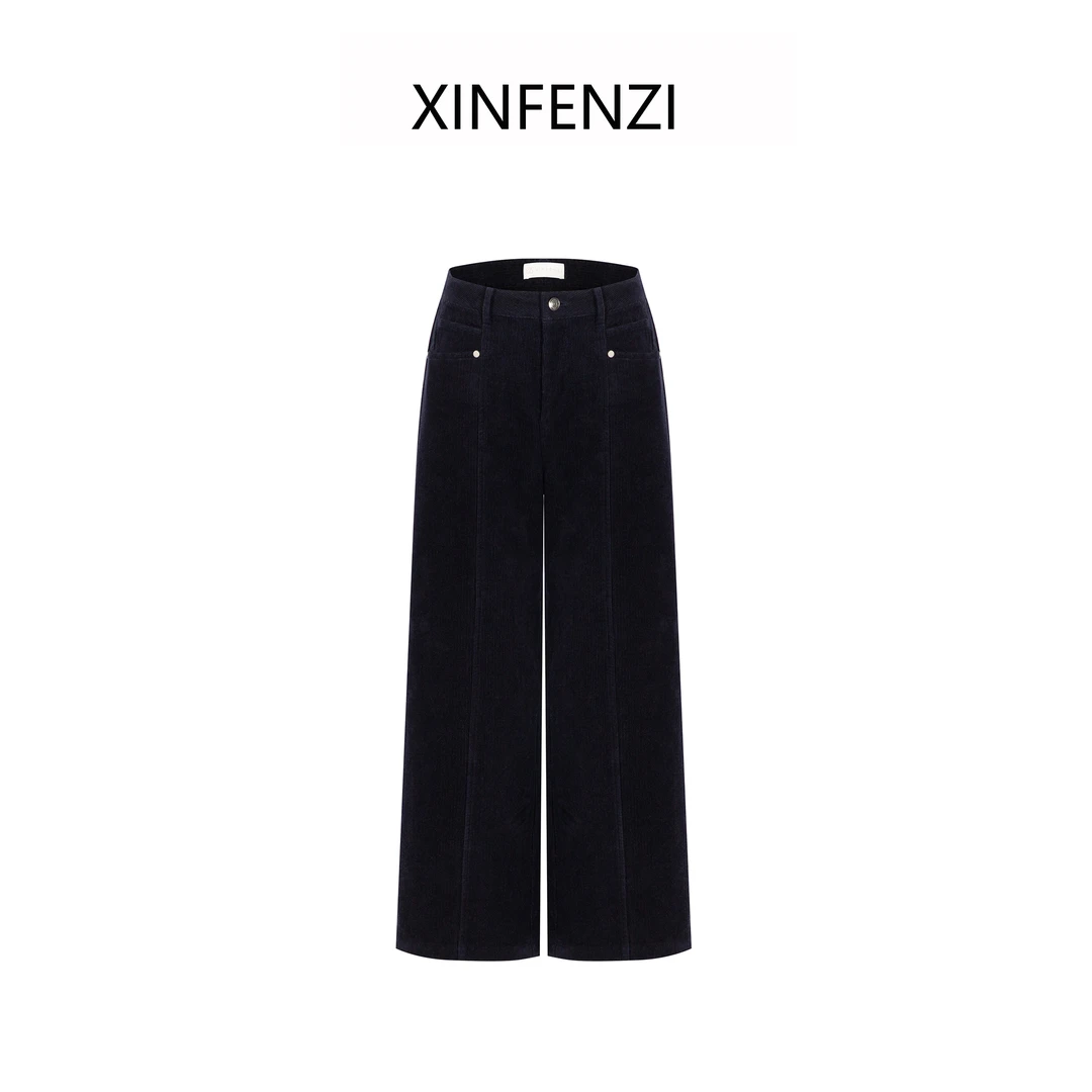 【暖冬裤】XINFENZI 灯芯绒加厚版百搭时尚直筒裤 WPT34412