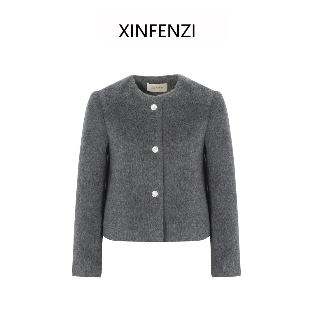 【慕冬】XINFENZI 舒适超轻气质感简约短外套 WJK33901