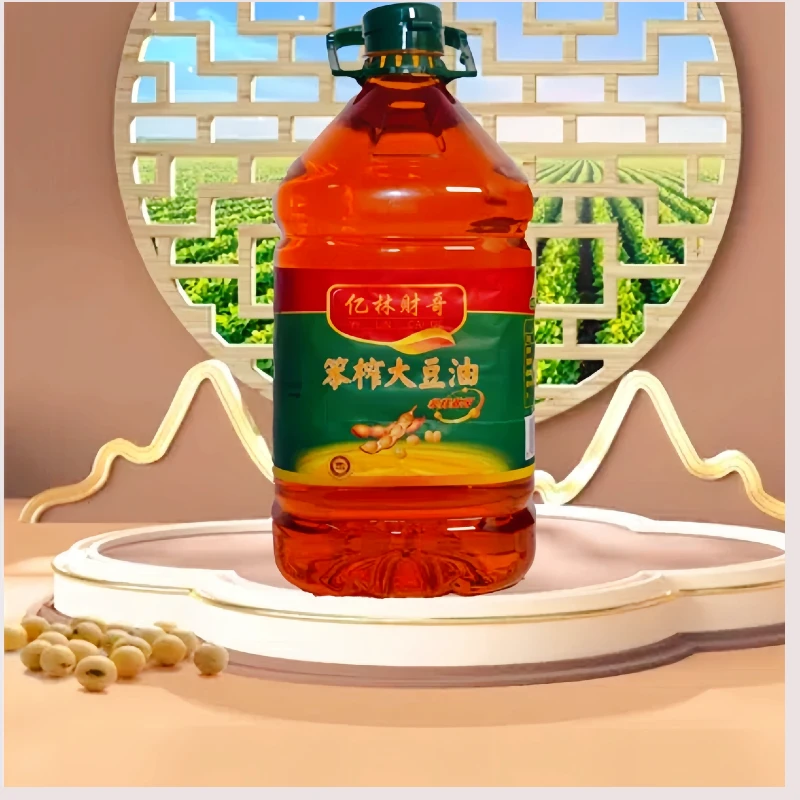 亿林财哥传统笨榨大豆油5L精选优质大豆油家用油煎烹炸健康食用油