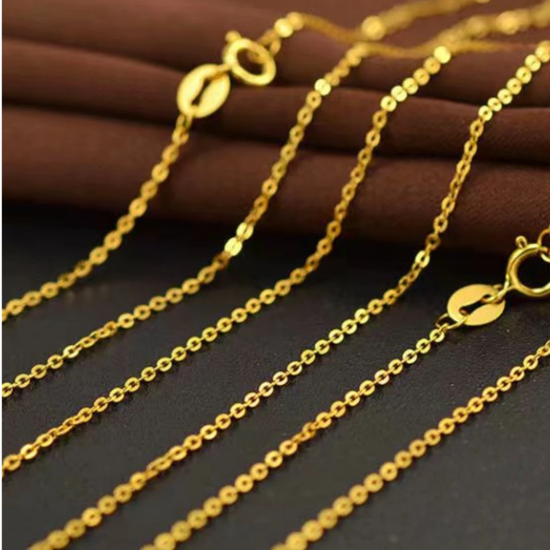 墨染霖 链子925银 O字链子女款女士简约万能链细款百搭