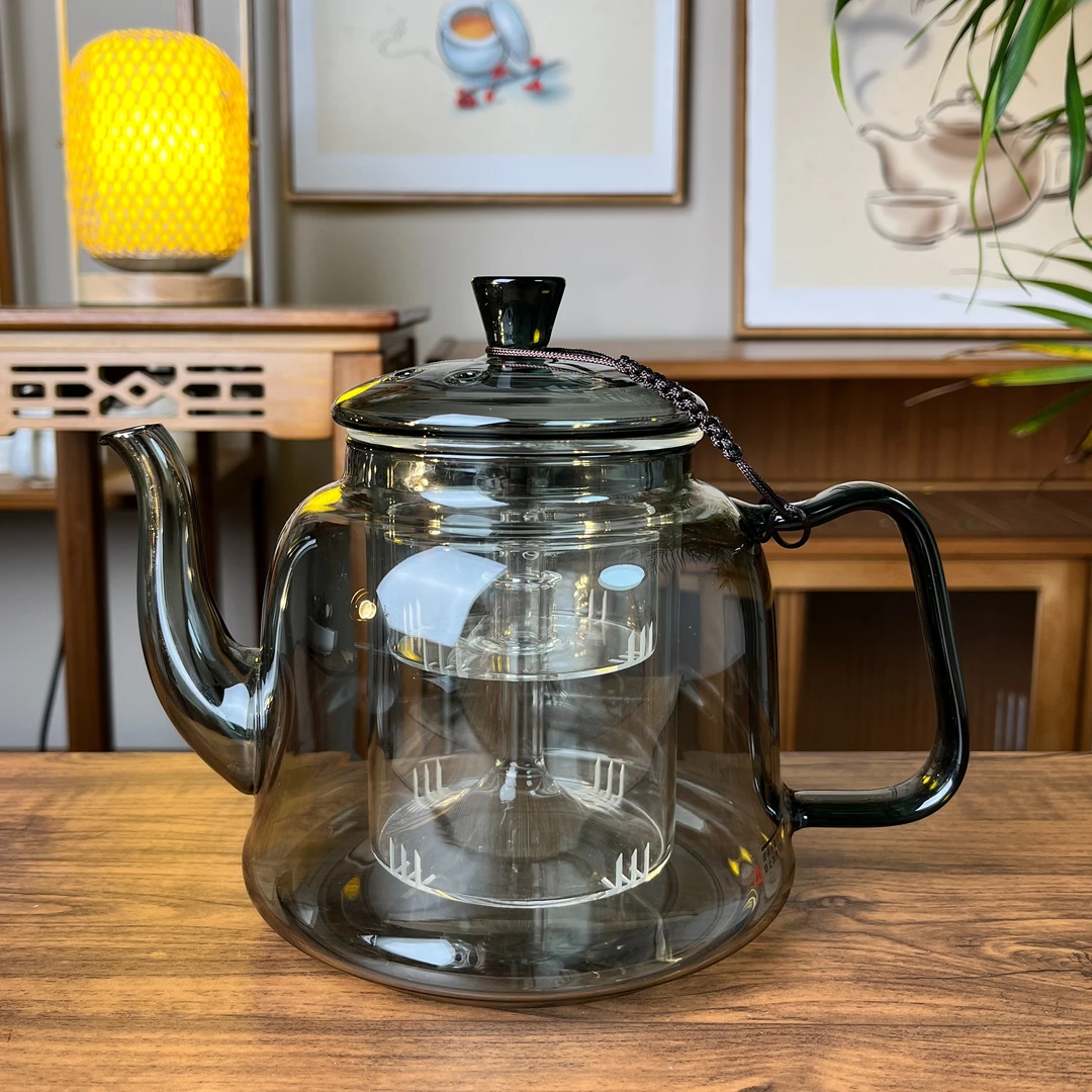 煮茶壶泡茶蒸茶玻璃壶高硼硅耐热耐冷可加热大容量茶具蒸煮一体