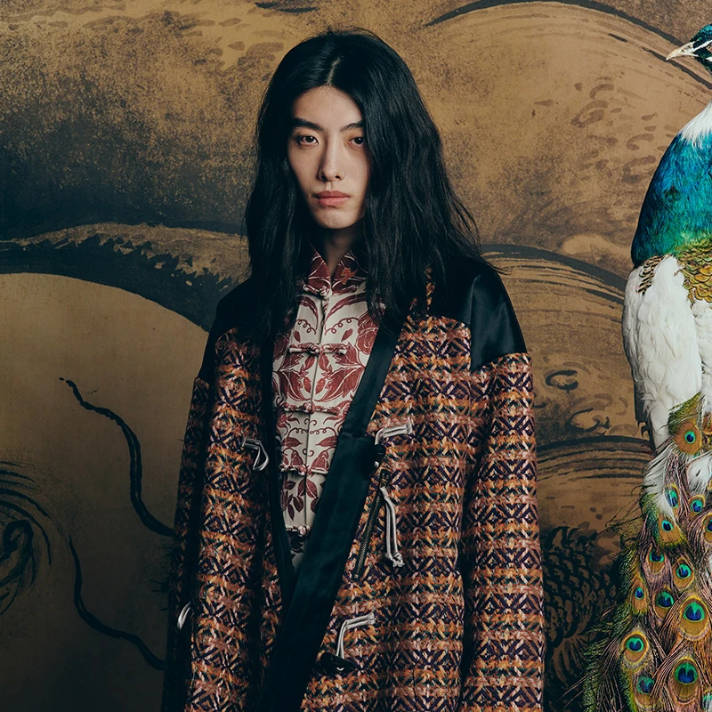 碧海潮生秋冬新款【山海】原创中国风国潮牌汉服开衫刺绣外套男女