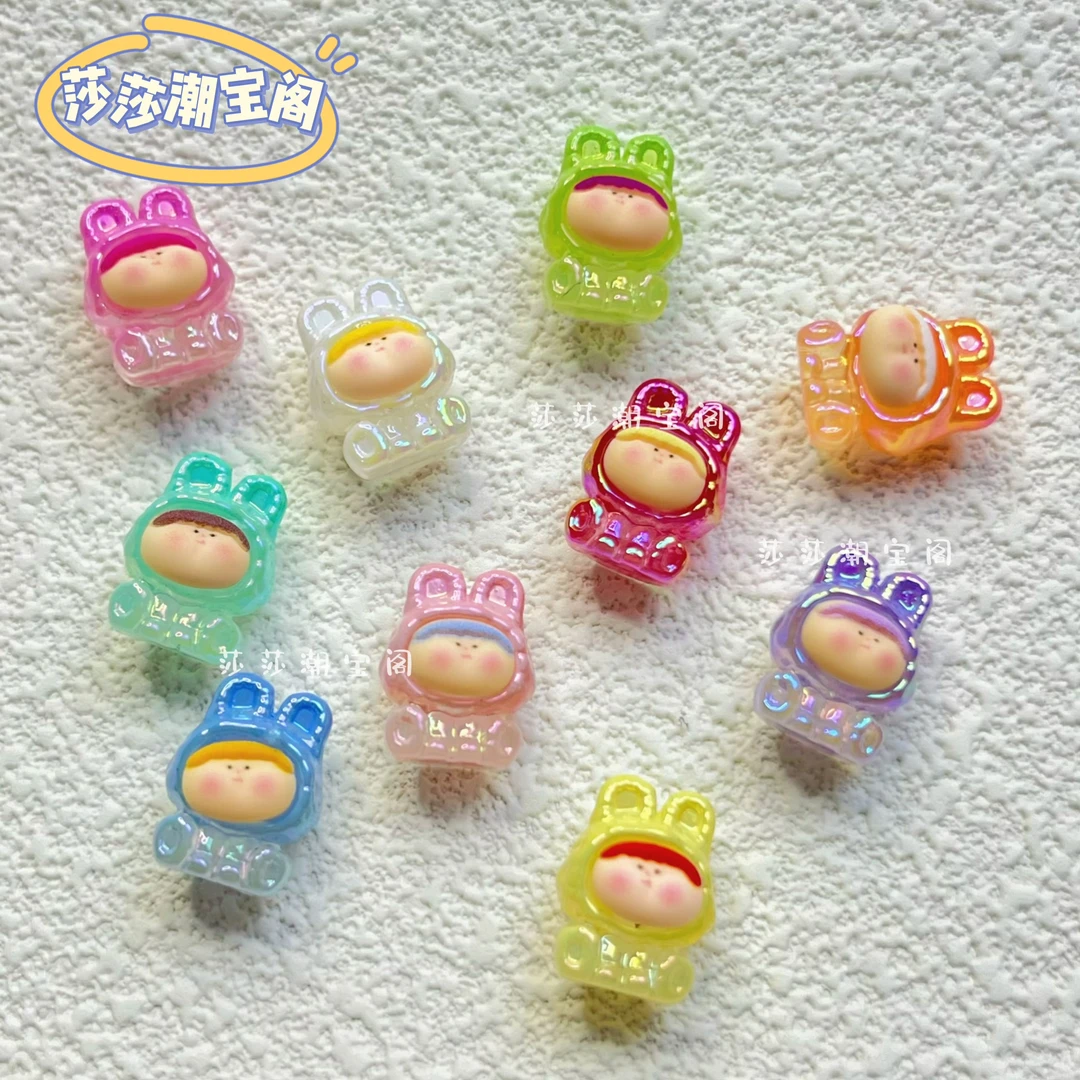 双许愿超迷你电镀夜光莉莉丝diy树脂小配件