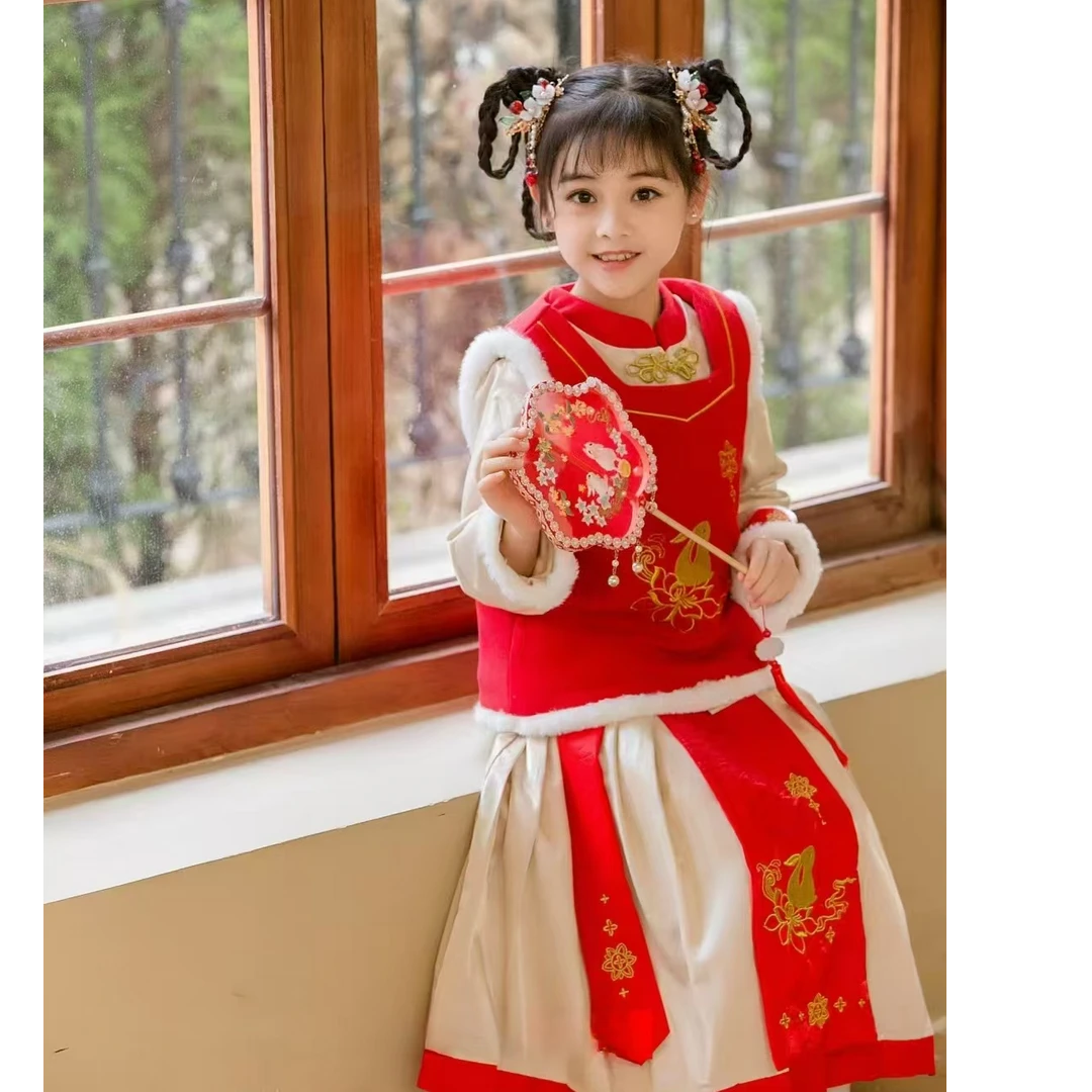 韩韩（472）有染色汉服好看中国风宝宝女童秋冬