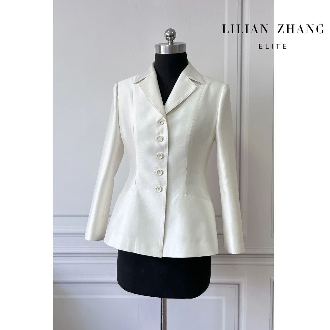 新风貌--The New Look经典之韵-白色西装拱针高级上衣外套2205024