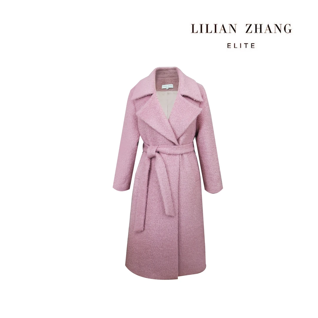 浪漫初冬oversize舒适感羊毛圈圈大衣 - 百搭秋冬外套  2106010