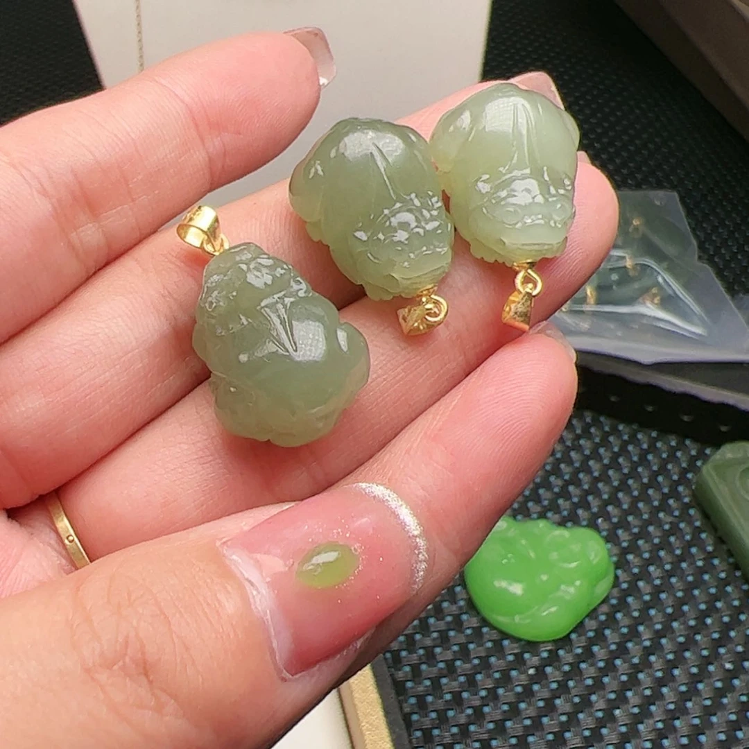 【闪购商品】和田玉颈饰银S925镶嵌8
