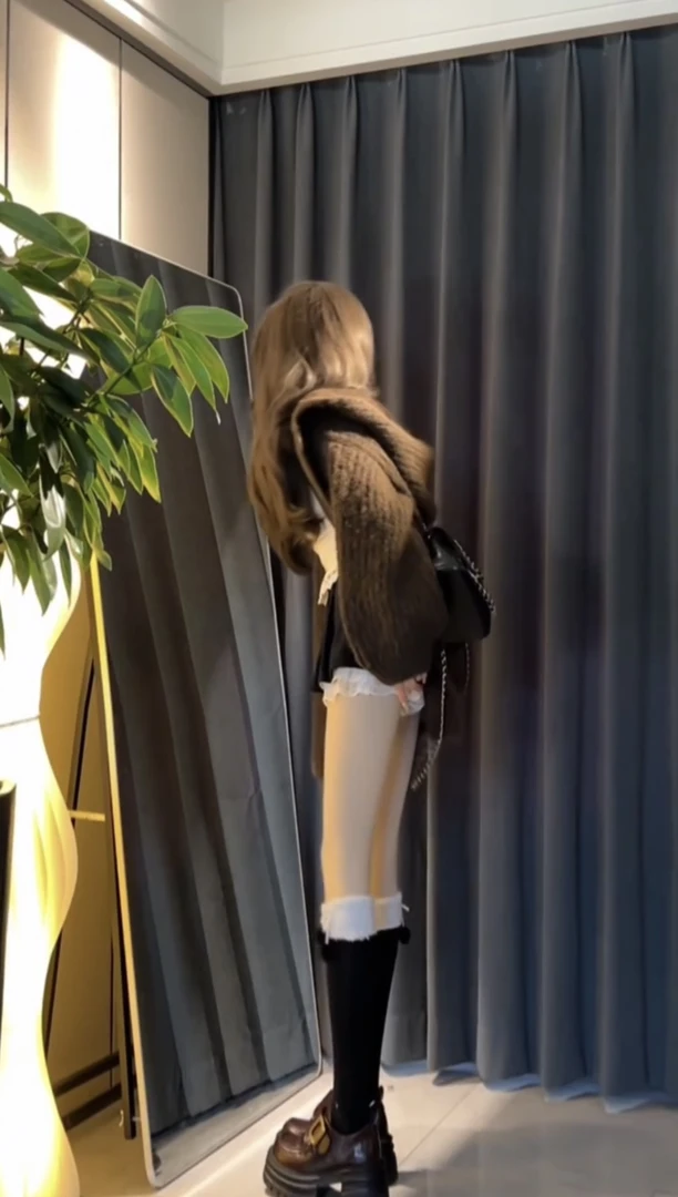 慵懒风松弛感连帽针织开衫毛衣女蕾丝拼接针织衫百褶裙蕾丝裙套装