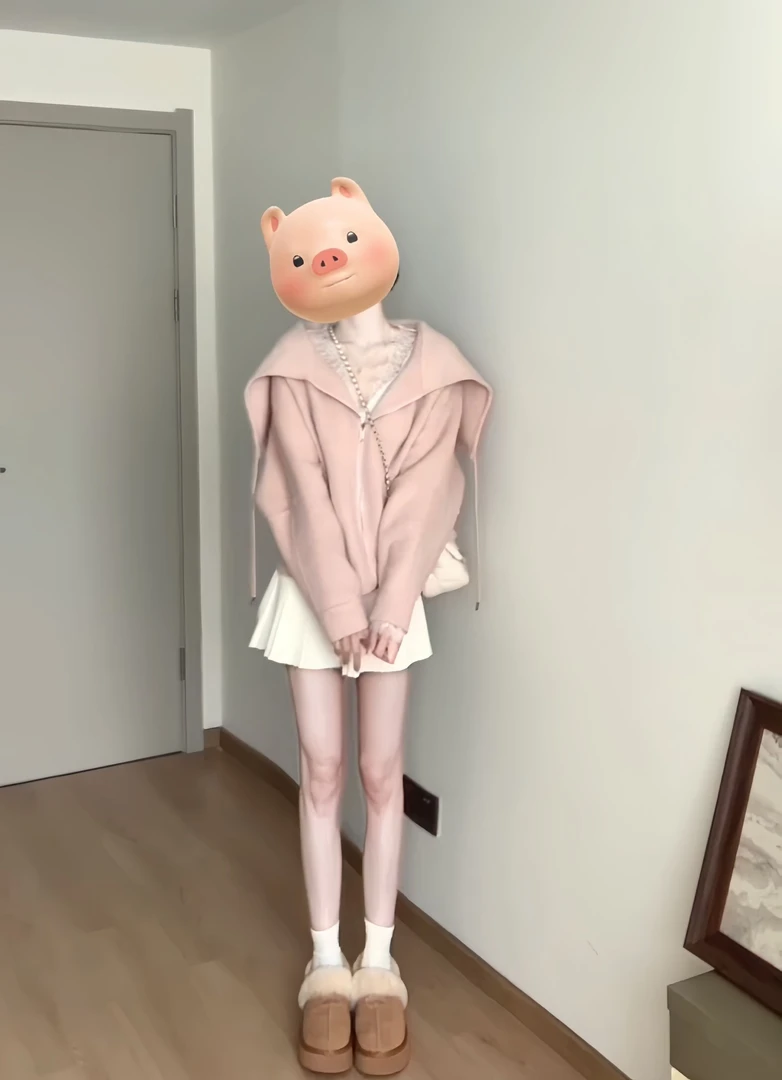 米兰少女~甜美少女感宽松毛呢外套女设计蕾丝针织衫百褶裙三件套