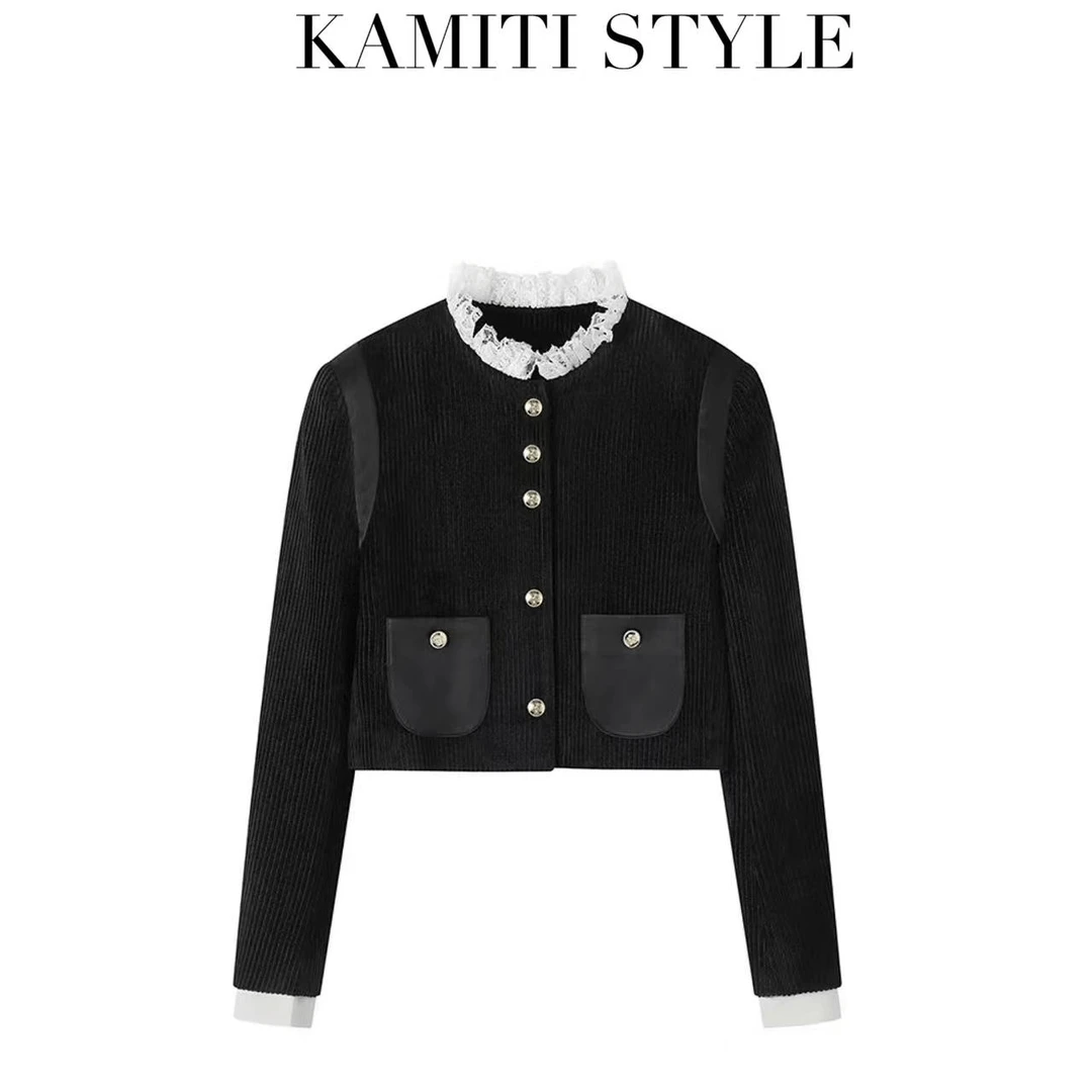 【赫拉小姐】2024年秋季小香风女黑色显瘦名媛气质上衣短外套设计师