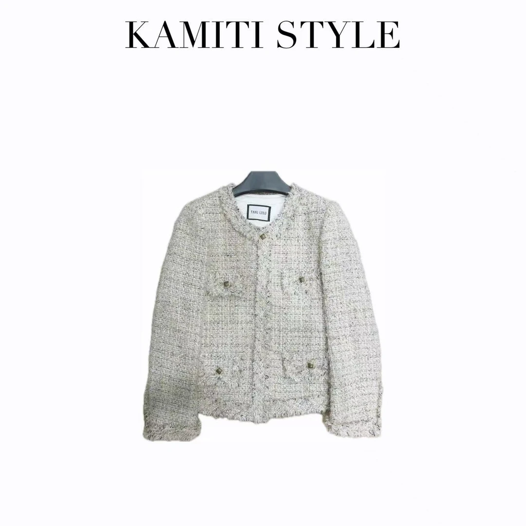 【夏威夷】24年秋季气质名媛气质编织法式小香风外套短外套