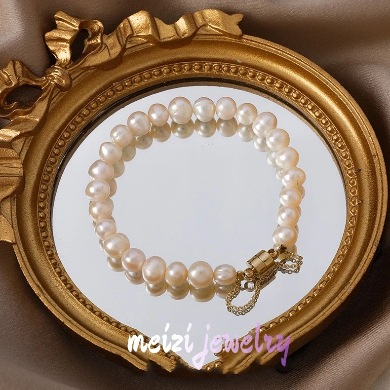 铜合金手链 LK075 法式【奢华洛克】轻奢气质磁铁扣简约百搭手链