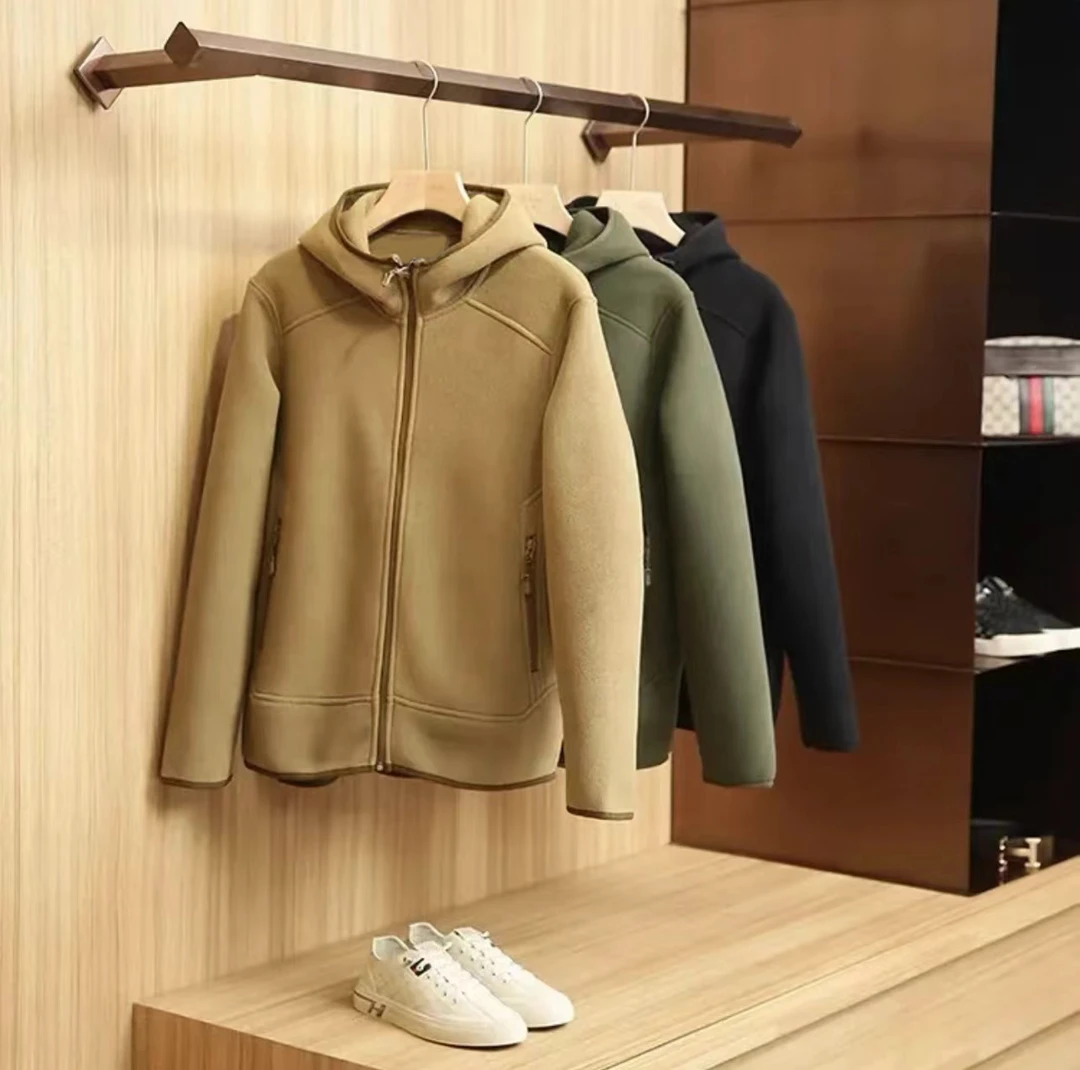 470克重磅出口级！双面双摇男女情侣加绒秋冬保暖户外连帽抓绒外套