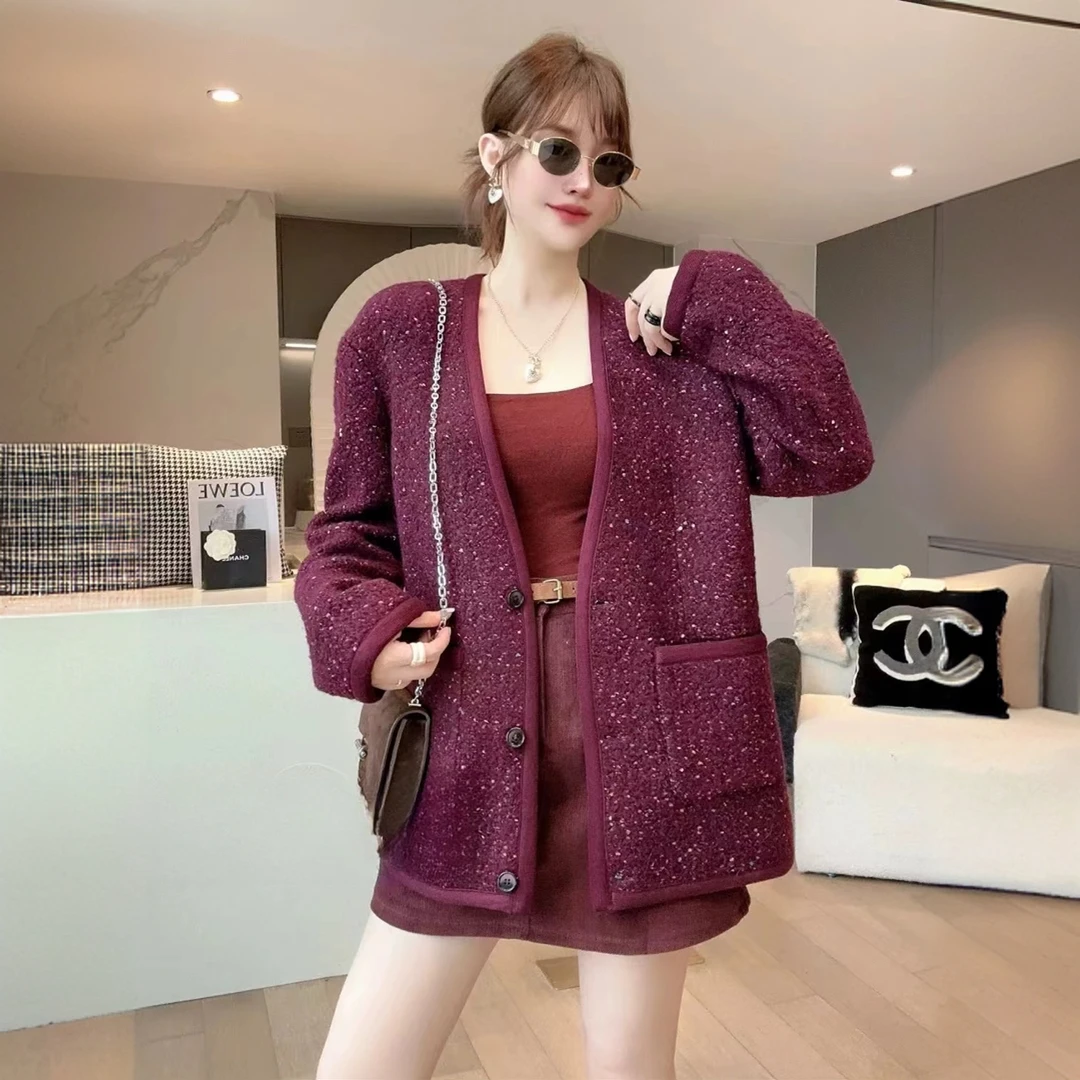 【晨浠定制】新款时尚气质高级小香风外套951028