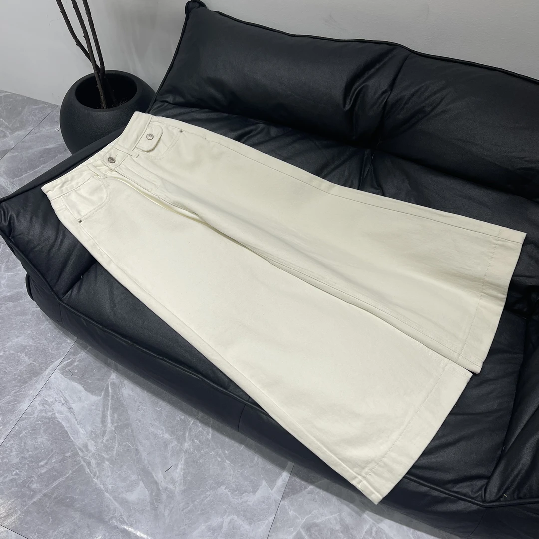 【晨浠定制】新款时尚百搭微喇加绒牛仔裤6189