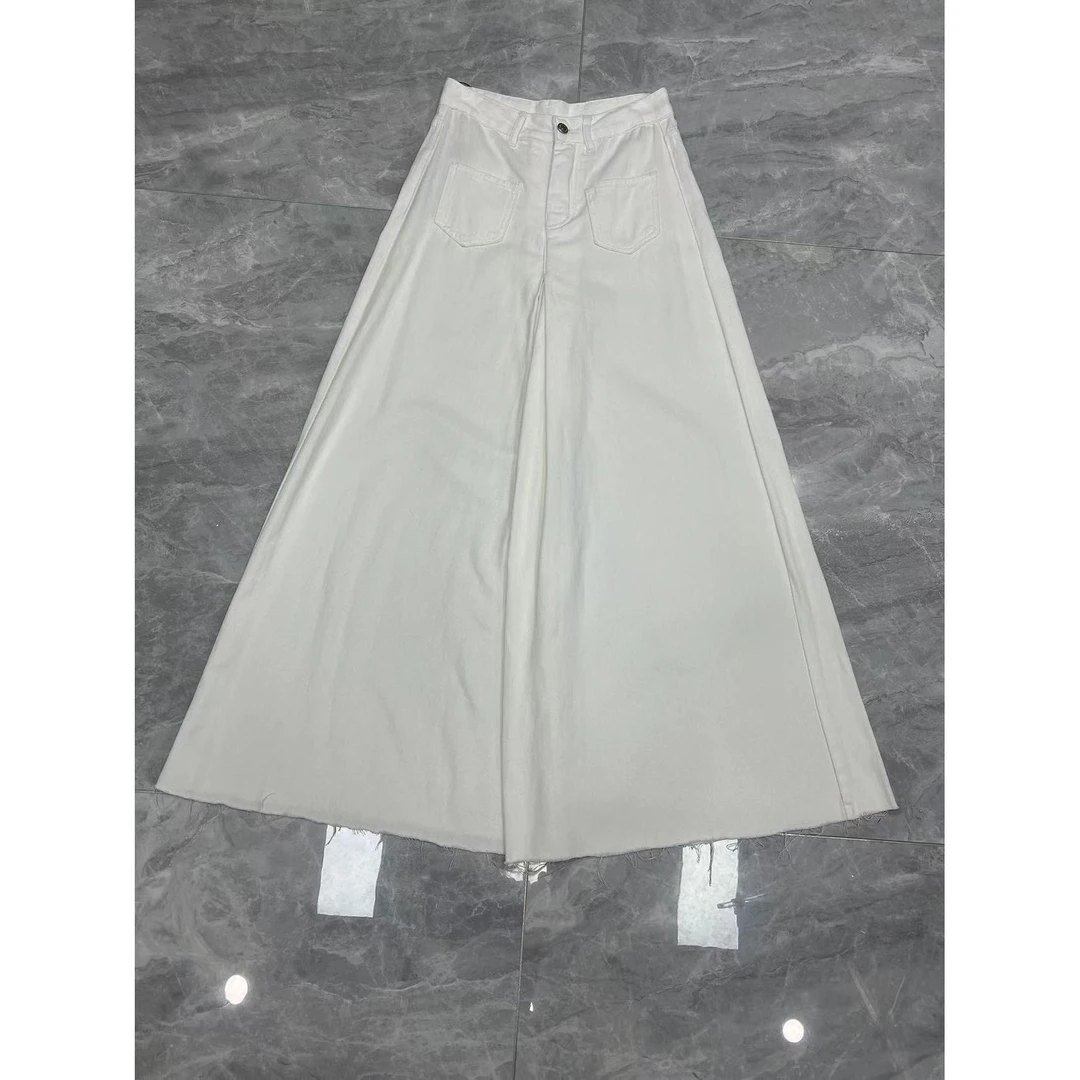 【晨浠定制】新款时尚百搭宽松高腰牛仔裤821