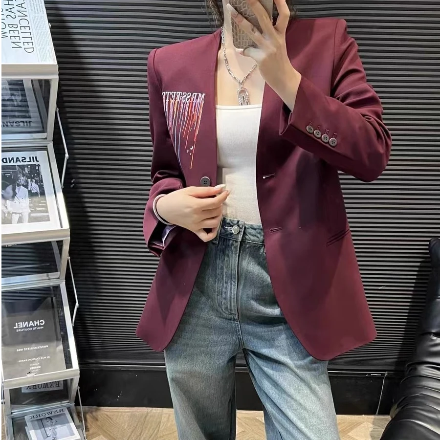 【晨浠定制】新款时尚气质高级定制西服外套95928