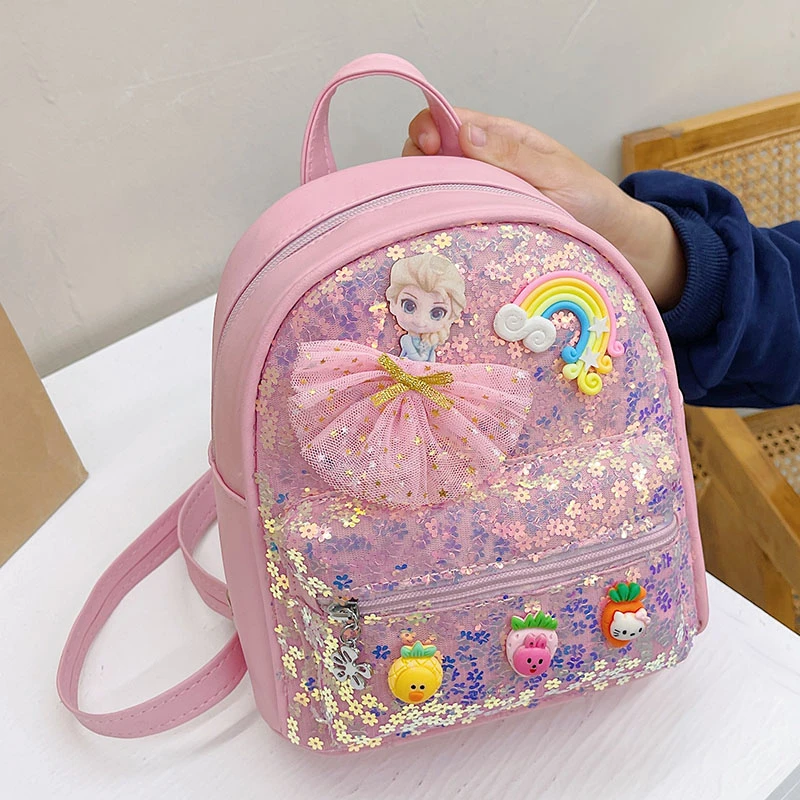 韩版儿童可爱女童双肩包卡通包包公主背包幼儿园小班宝宝书包