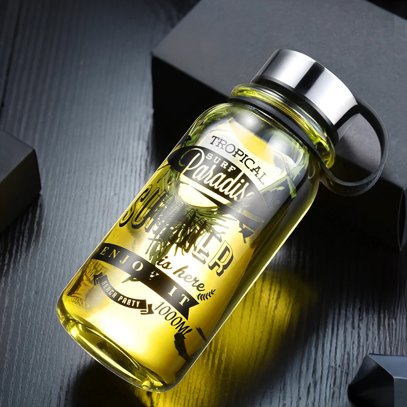 超大容量玻璃杯高硼硅防爆杯子男女士水壶便携耐热家用运动泡茶杯