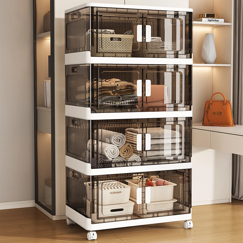 免安装折叠收纳柜子卧室厨房浴室收纳箱宝宝衣物整理柜家用置物架