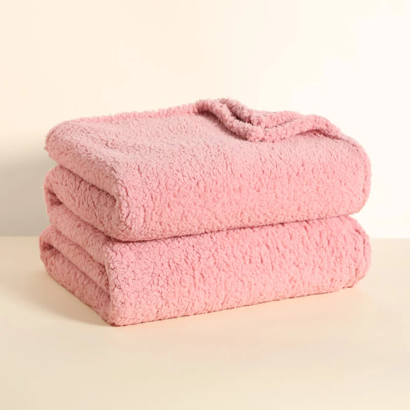 四季加厚多功能珊瑚绒法兰绒毛毯柔软超柔简约纯色1.8*2