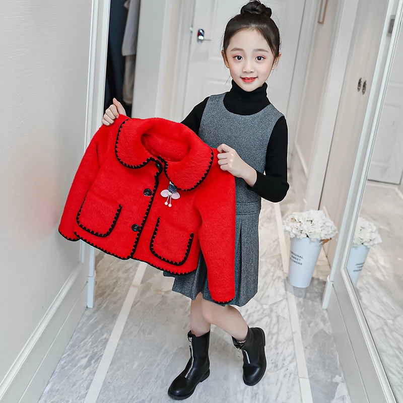 【现货·110cm-120cm】女童冬装冬季儿童中大童加厚韩版童装 DTZ4784